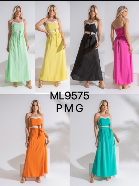 Onsay Vestido Feminino / Multiformas / Festas e Eventos / Vestido Longo Barbie /belt/suspenders/ML9575