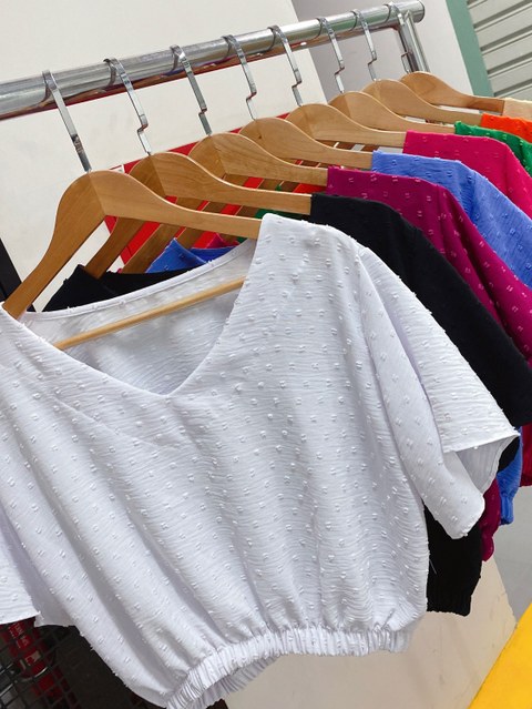 Blusa cropped duna Pedro ji