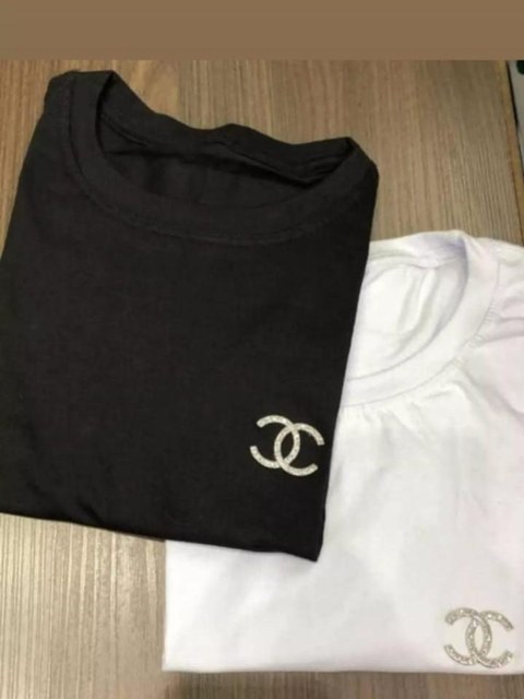 T shirts luxo em pedraria
