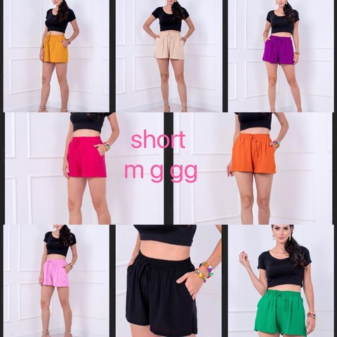 Short viscose com blosa