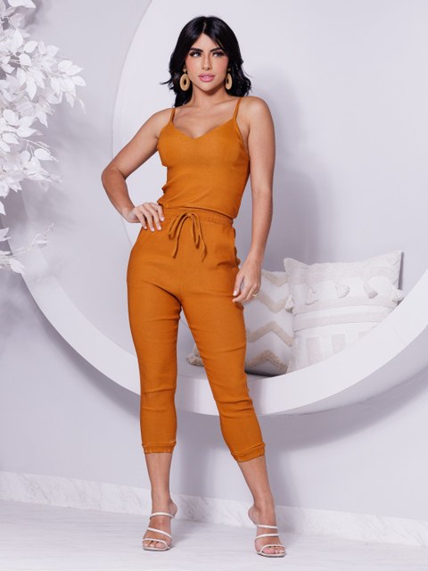 Macacão Jogger Bengaline