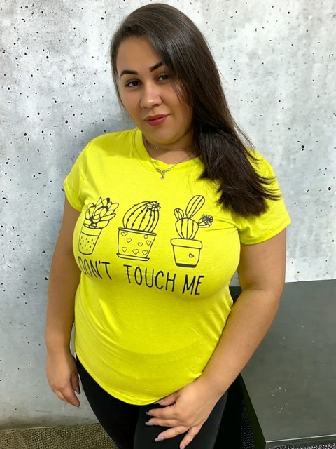 T-shirt Plus Size estampada