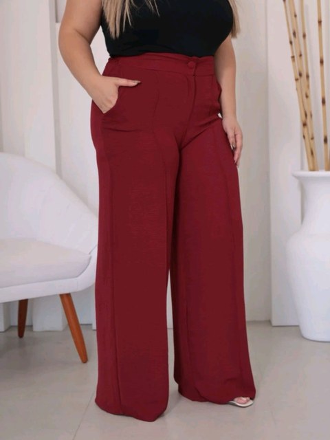 calça pantalona feminina plus size de duna