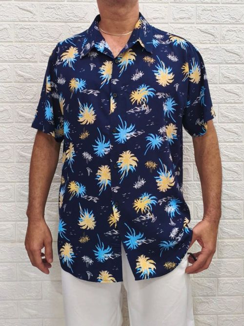 Cor Floral Azul Marinho