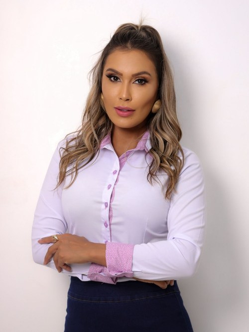 Cor Branco/Lilás