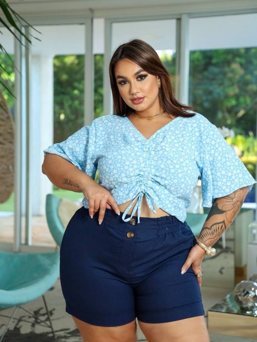 CROPPED JASMIN - Belas Modas Plus Size | ZAX