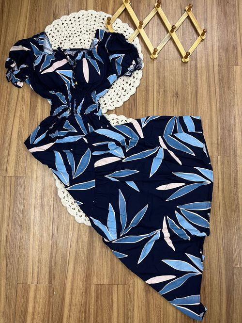 Cor Floral Azul Marinho