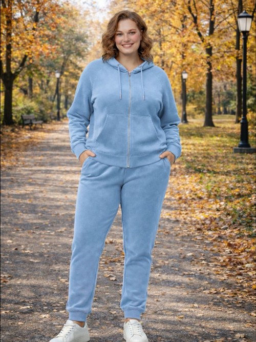 Conjunto plush feminina plus size - Okapi Jaqueta | ZAX