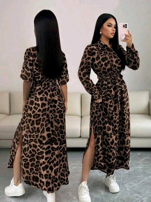 Cor Animal Print Marrom