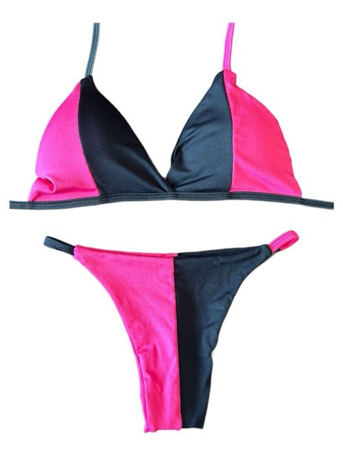 Cor Preto/Rosa Neon