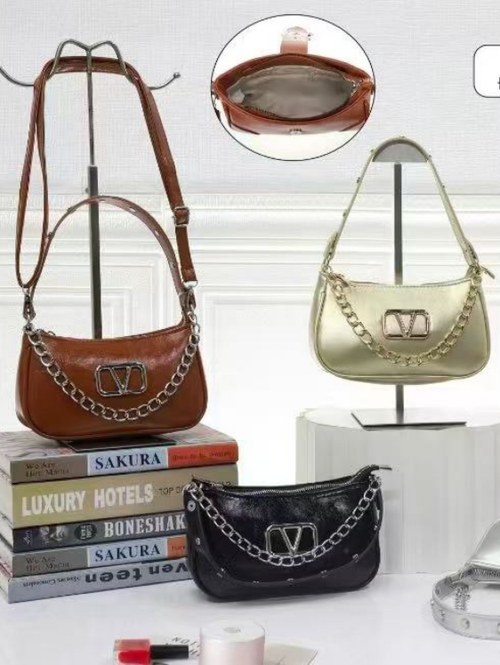 Bolsa netalizada tiracolo letra V com 2 alças AL-1366 - Ali 88 | ZAX