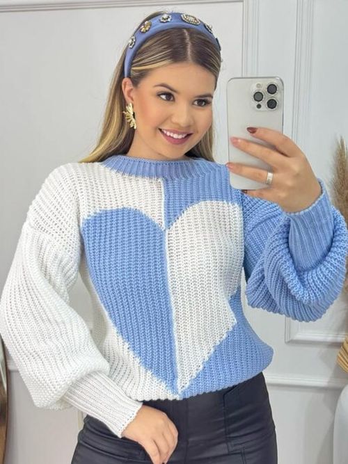 Cor Azul Bebê/Branco