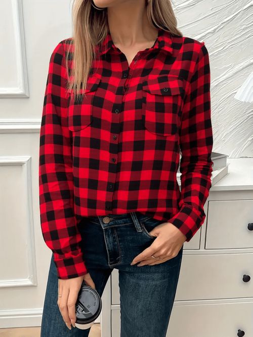 Cor Xadrez Vermelho