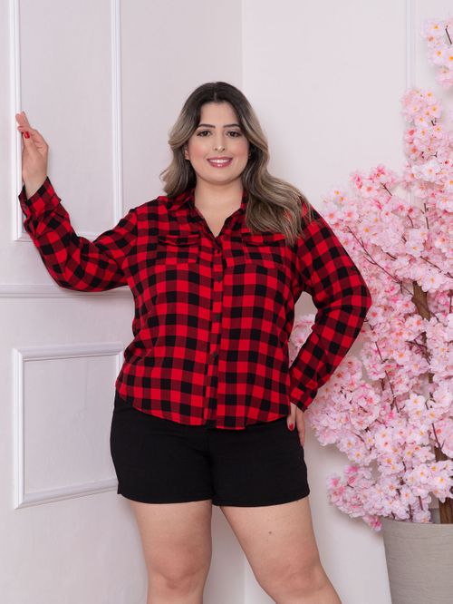 Cor Xadrez Vermelho