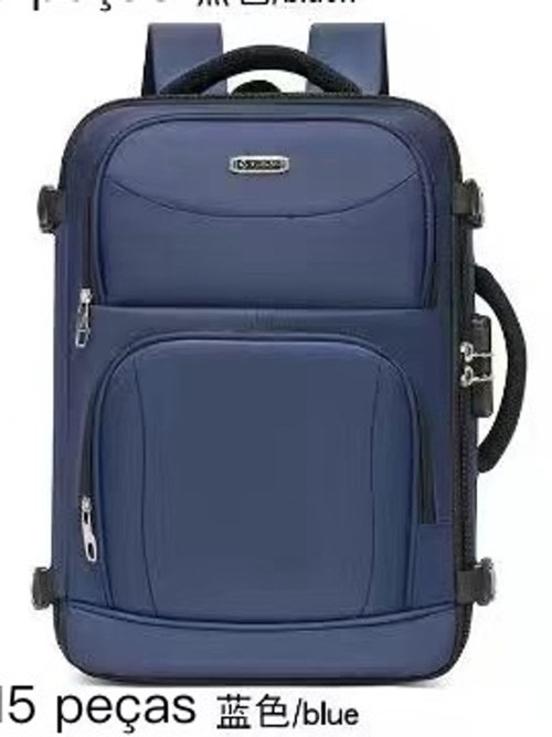 Mochila Mala viagem grande com chave e bolsa anti-futo W5010