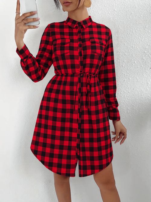 Cor Xadrez Vermelho