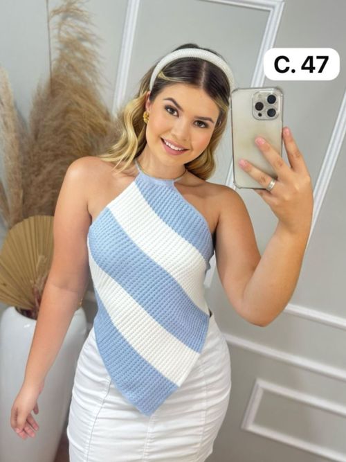 Cor Branco/Azul Bebê