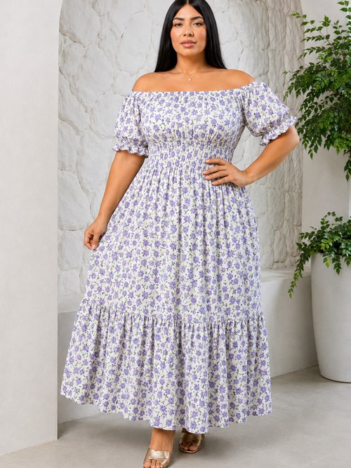 Cor Lilás Floral
