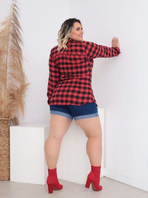 Cor Xadrez Vermelho