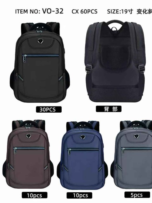 Mochila masculina com cabo USB e com cadeado VO-32 - Mn Mochilas | ZAX
