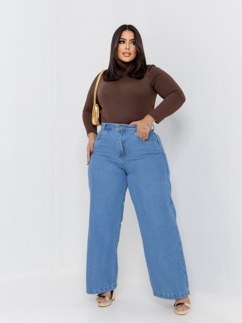 vintageCHANEL レギンス　サイズ38 Calça wide leg jeans feminina plus size - Tinder Jeans | ZAX