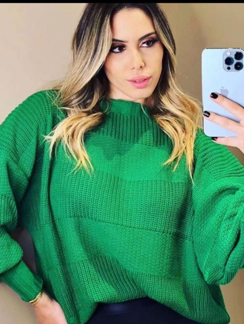 Blusa tricot plus size - Fifi Bella Modas | ZAX